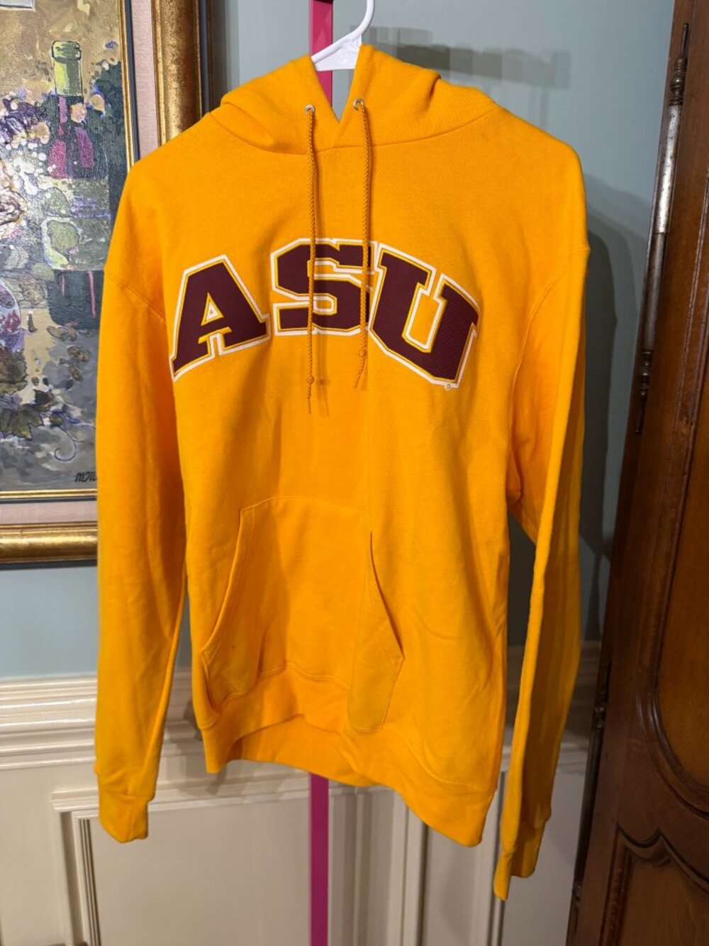Champion Arizona State ASU Gold Pullover Hoodie M
